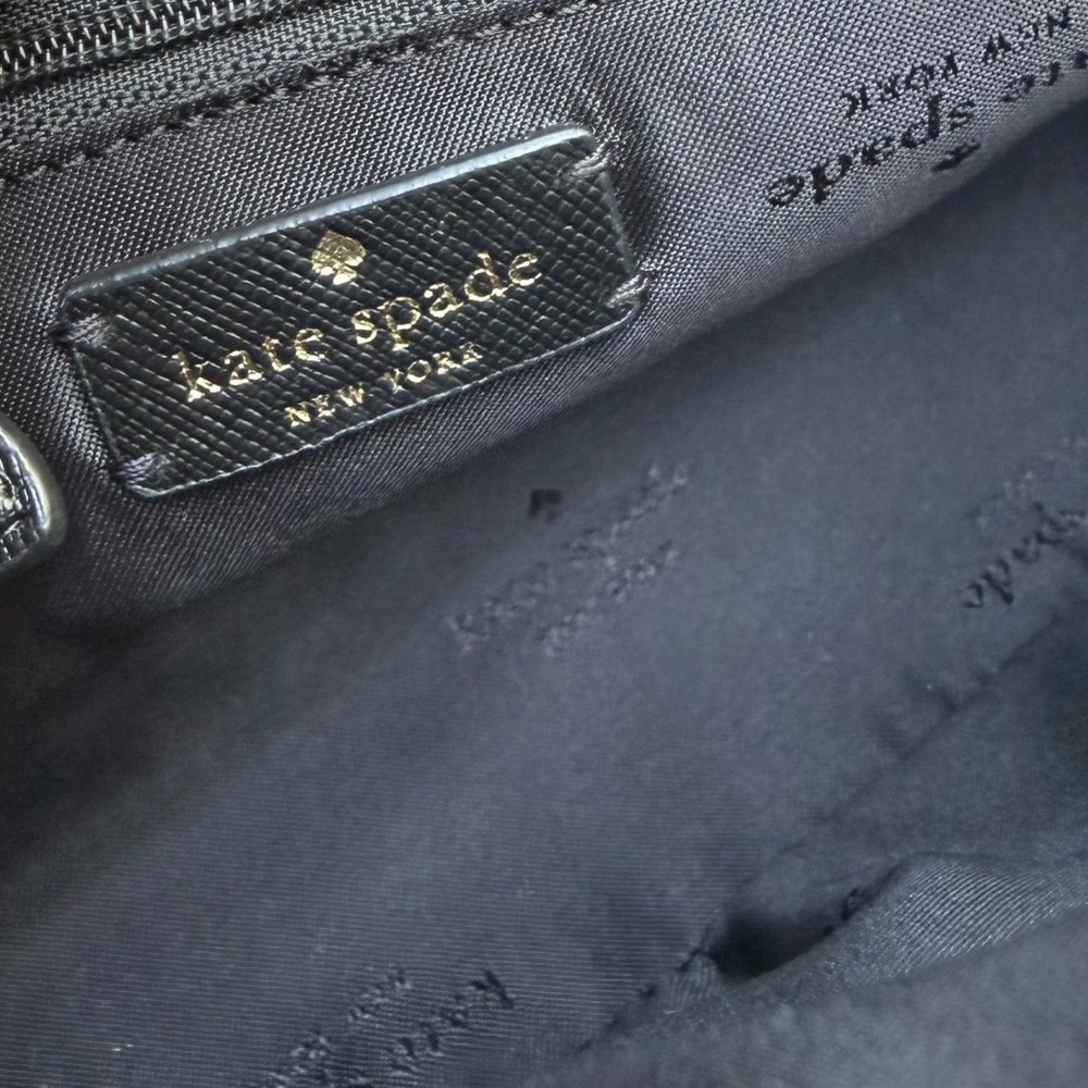 Kate Spade New York Black Cameron Street Hilli Leather Crossbody Bag - Picture 9 of 12
